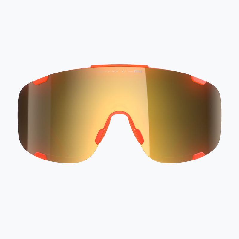 Sonnenbrille POC Devour fl.orange translucent/clarity road/Paartly sunny gold 2
