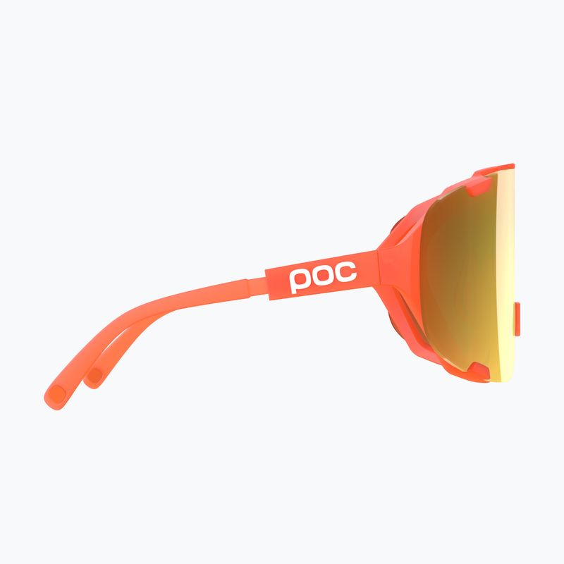 Sonnenbrille POC Devour fl.orange translucent/clarity road/Paartly sunny gold 4