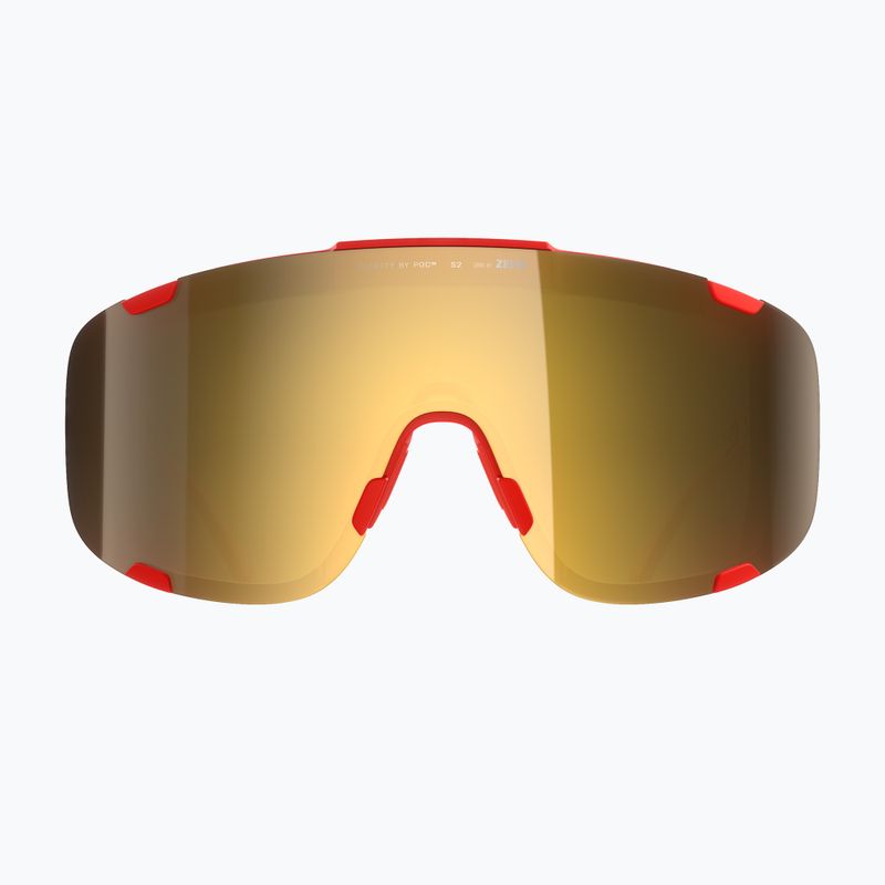 Sonnenbrille POC Devour prismane red/clarity road/Paartly sunny gold 2