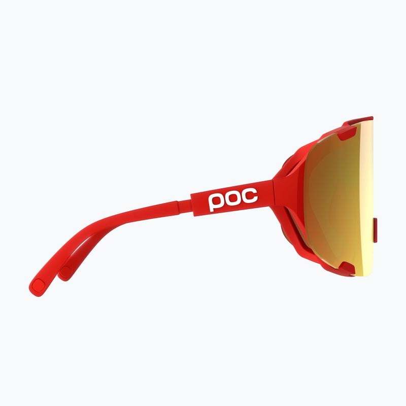 Sonnenbrille POC Devour prismane red/clarity road/Paartly sunny gold 4