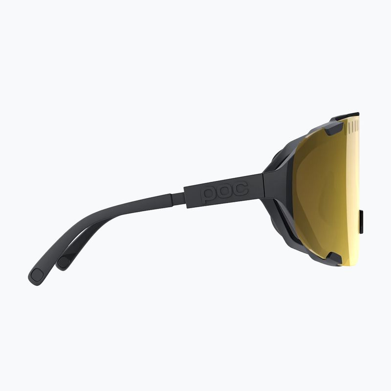 POC Devour WF Uranschwarz/Klarheit Straße/teilweise sonniges Gold Sonnenbrille 4