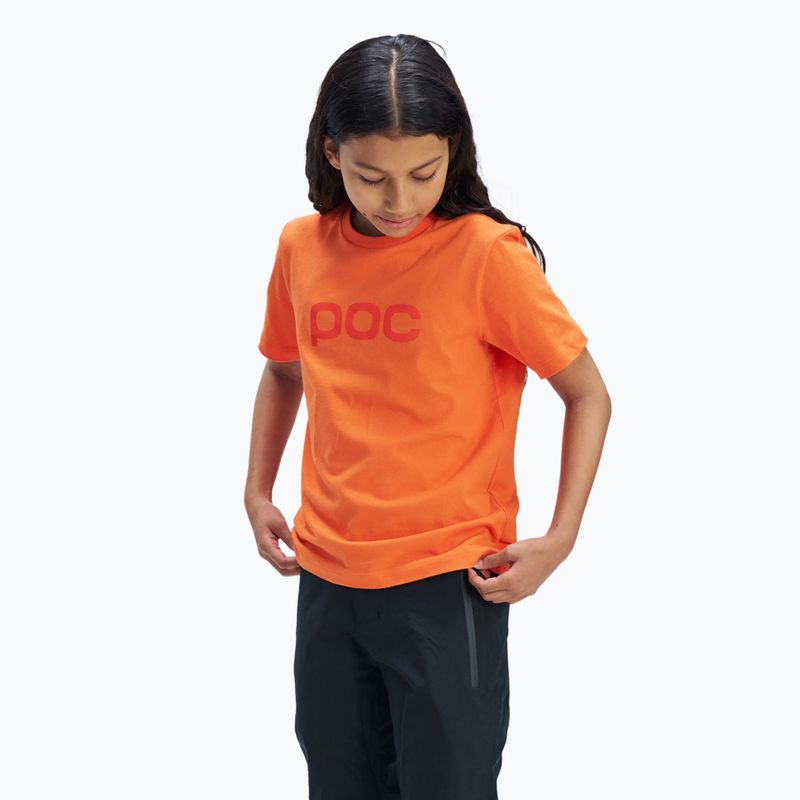 POC Kinder-T-Shirt Tee zink orange 3