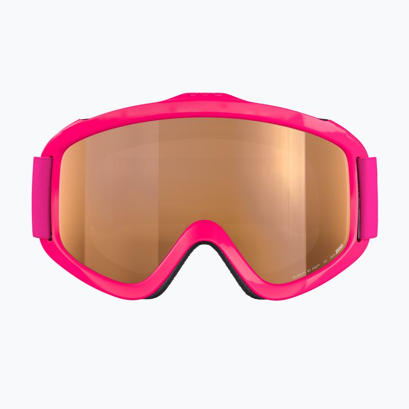 POC POCito Iris fluoreszierende rosa / teilweise sonnig hell orange Kinder Skibrille 2