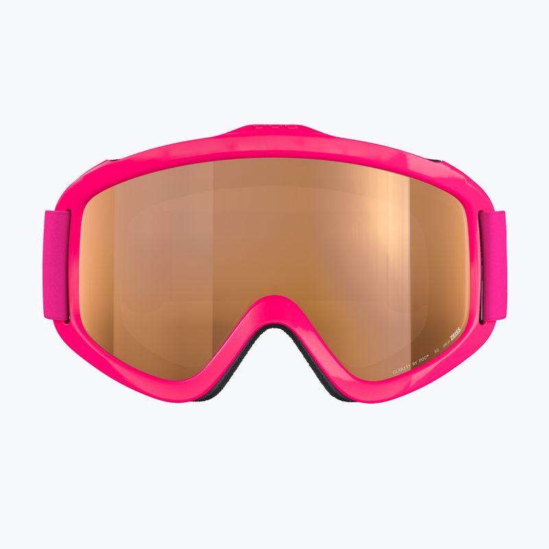 Skibrille Kinder POC POCito Iris fluorescent pink/partly sunny light orange 2