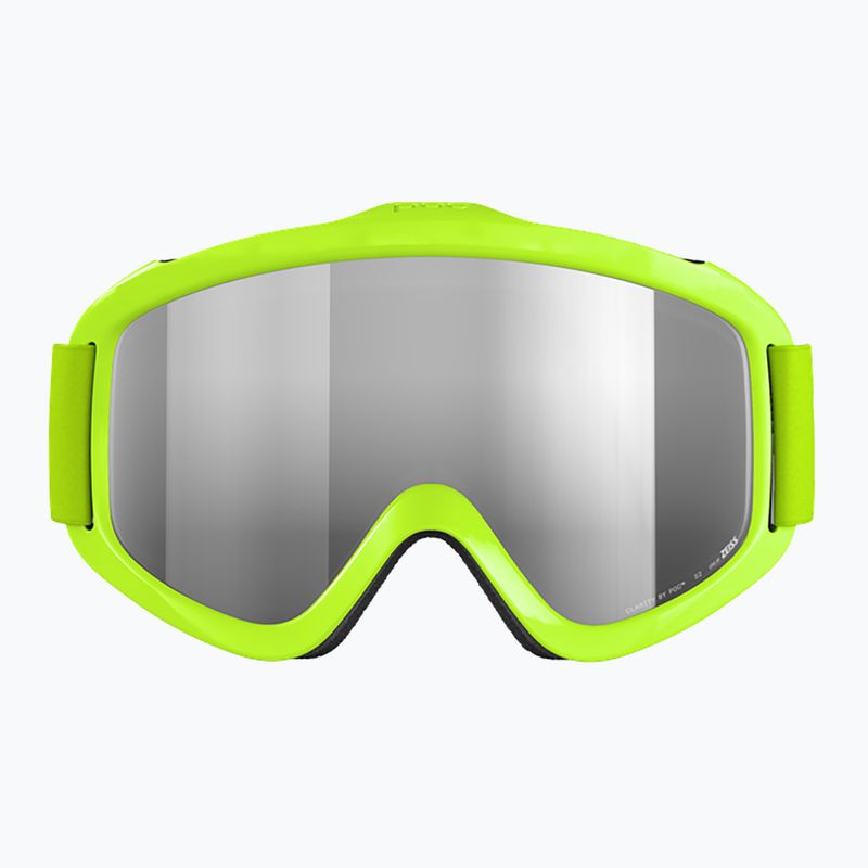 POC POCito Iris fluoreszierende gelb/grün/teilweise sonnig Silber Kinder Skibrille 3