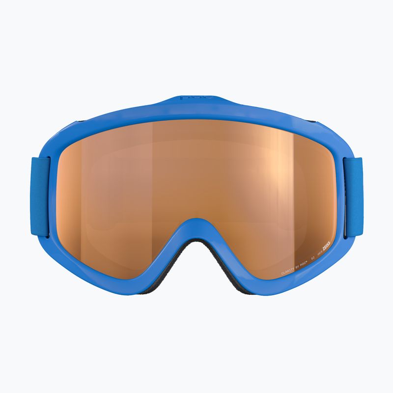 Skibrille Kinder POC POCito Iris fluorescent blue/partly sunny light orange 2