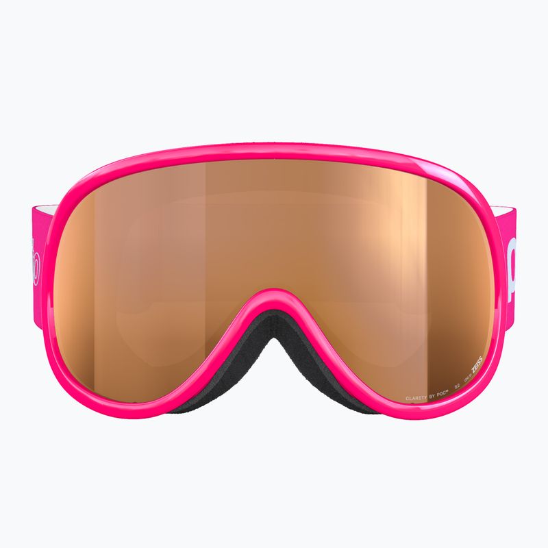 Kinder-Skibrille POC POCito Retina Jr S2 fluorescent pink/partly sunny light orange 3