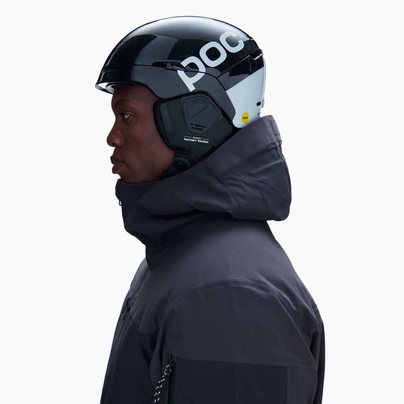 Skihelm mit Audiosystem POC Obex Connect uranium schwarz 8