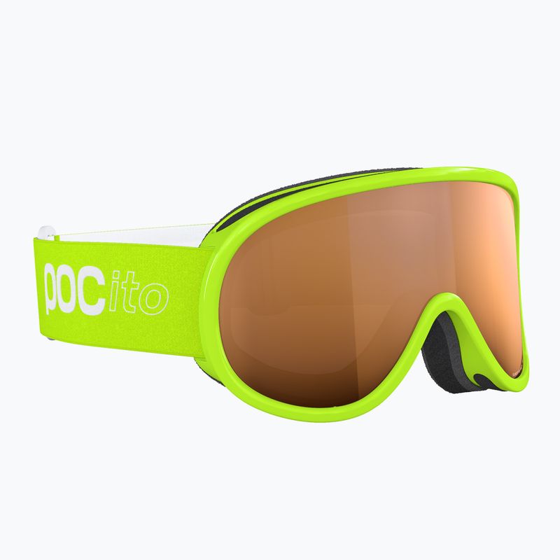 Kinder-Skibrille POC POCito Retina Jr S2 fluorescent yellow/green/partly sunny light orange