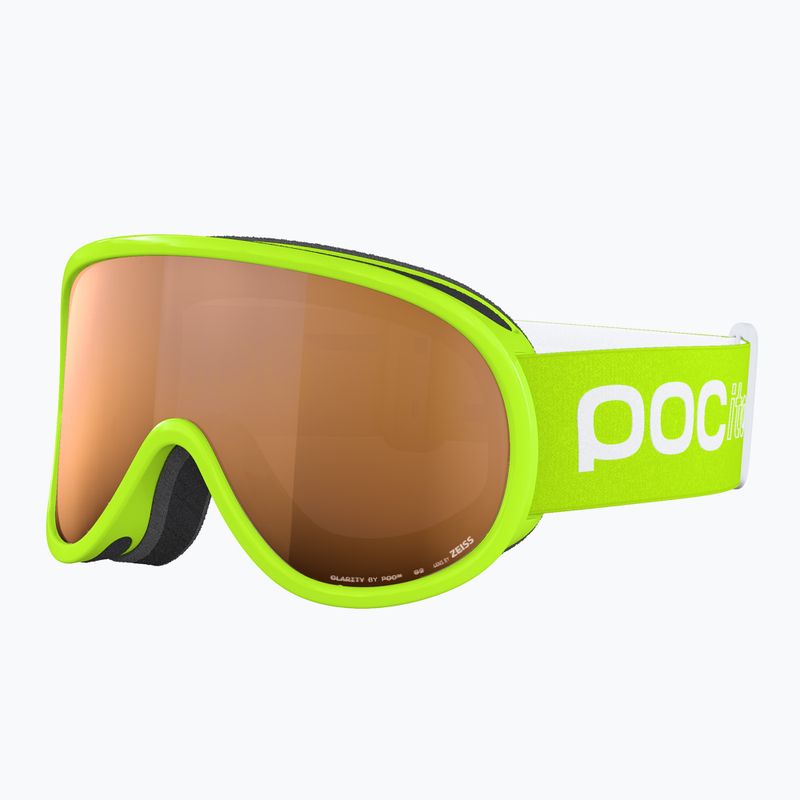 Kinder-Skibrille POC POCito Retina Jr S2 fluorescent yellow/green/partly sunny light orange 2