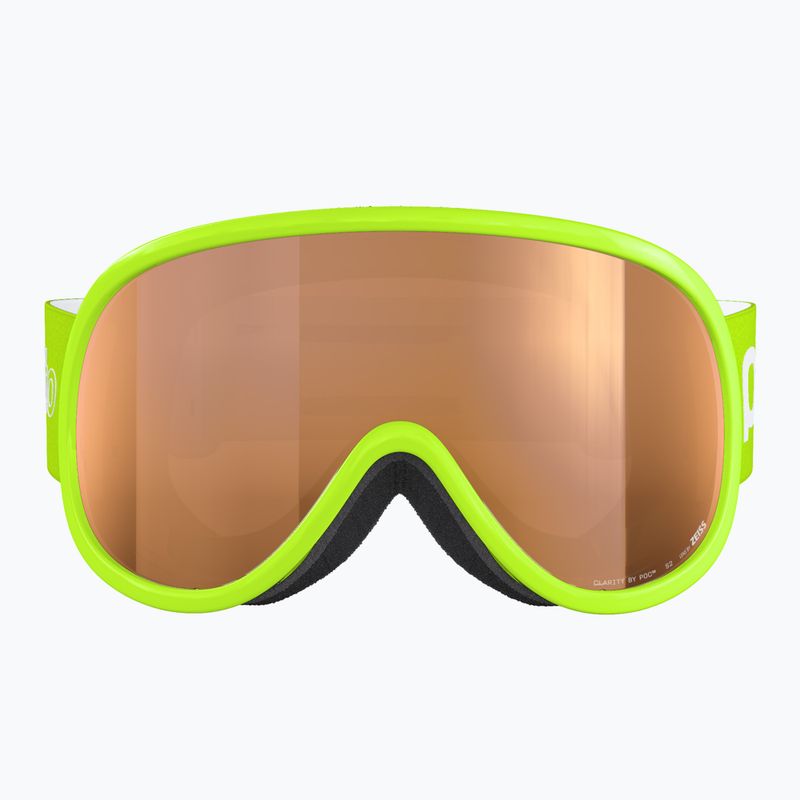 Kinder-Skibrille POC POCito Retina Jr S2 fluorescent yellow/green/partly sunny light orange 3