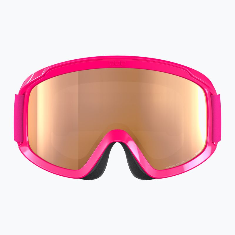 Skibrille Kinder POC POCito Opsin fluorescent pink/partly sunny light orange 2