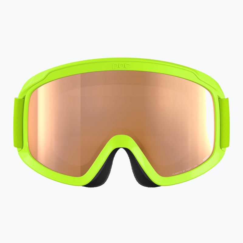 Skibrille Kinder POC POCito Opsin fluorescent yellow/green/partly sunny light orange 2