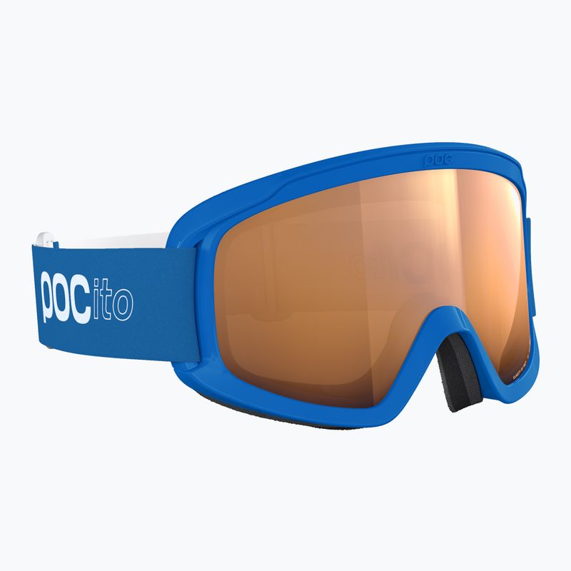 Skibrille Kinder POC POCito Opsin fluorescent blue/partly sunny light orange