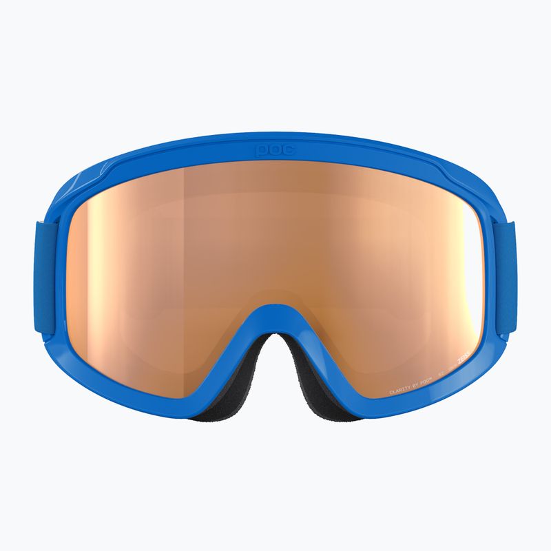 Skibrille Kinder POC POCito Opsin fluorescent blue/partly sunny light orange 2