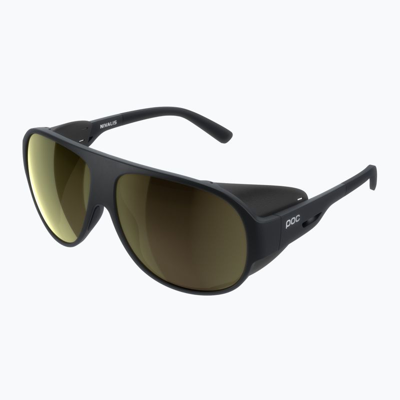 POC Nivalis Sonnenbrille Uranschwarz/Clarity Universal/Gletschergold