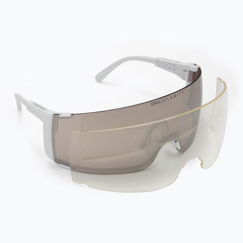 Sonnenbrille POC Propel hydrogen white/clarity road/sunny silver