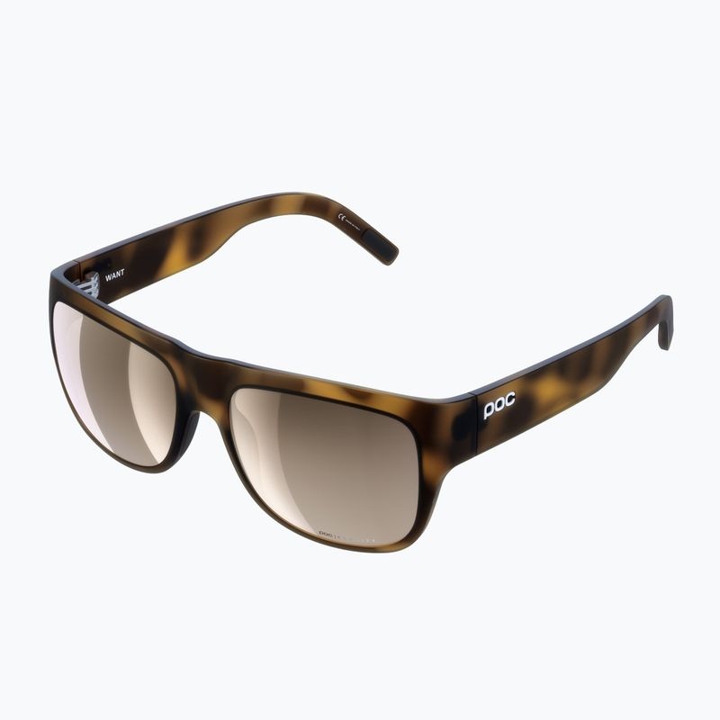 POC Want tortoise brown/clarity trail/partly sunny silver Sonnenbrille