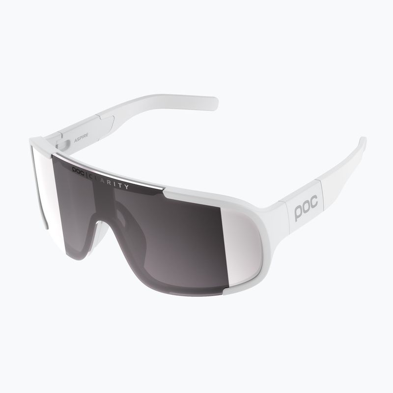 POC Aspire Wasserstoff weiß/Klarheit Straße/sunny silver Sonnenbrille