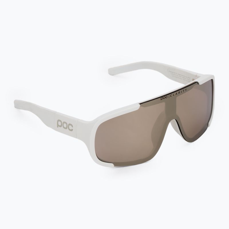 POC Aspire Mid Wasserstoff weiß/Klarheit Straße/sonnig Silber Sonnenbrille