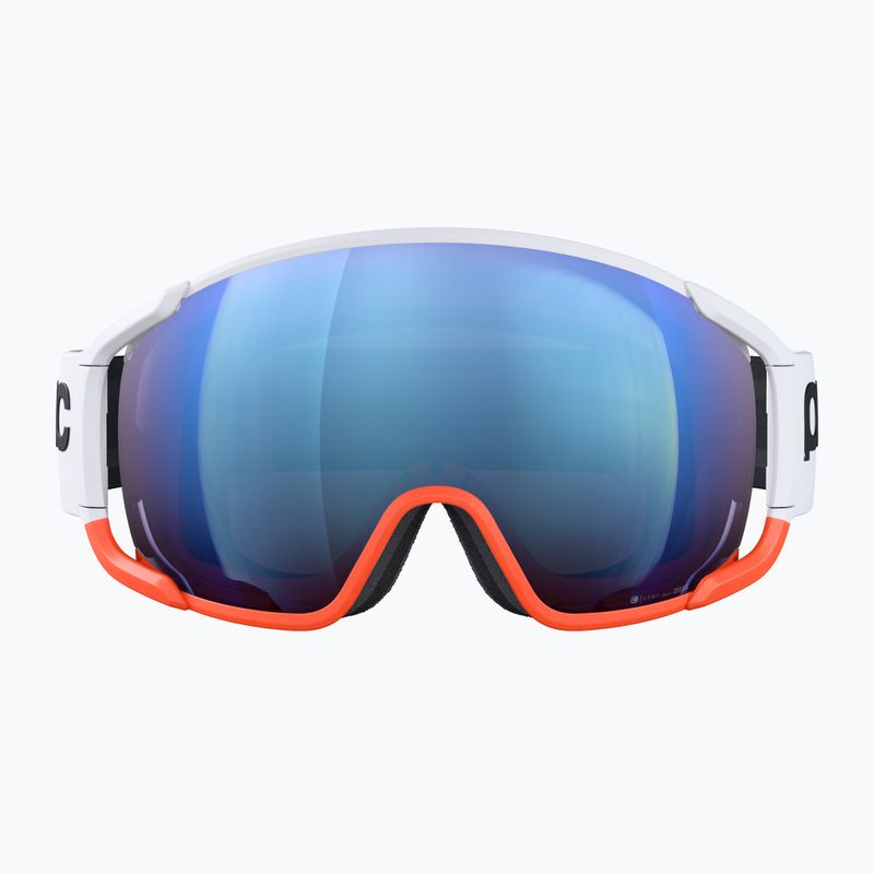 Skibrille POC Zonula Race hydrogen white/zink orange/partly blue 2