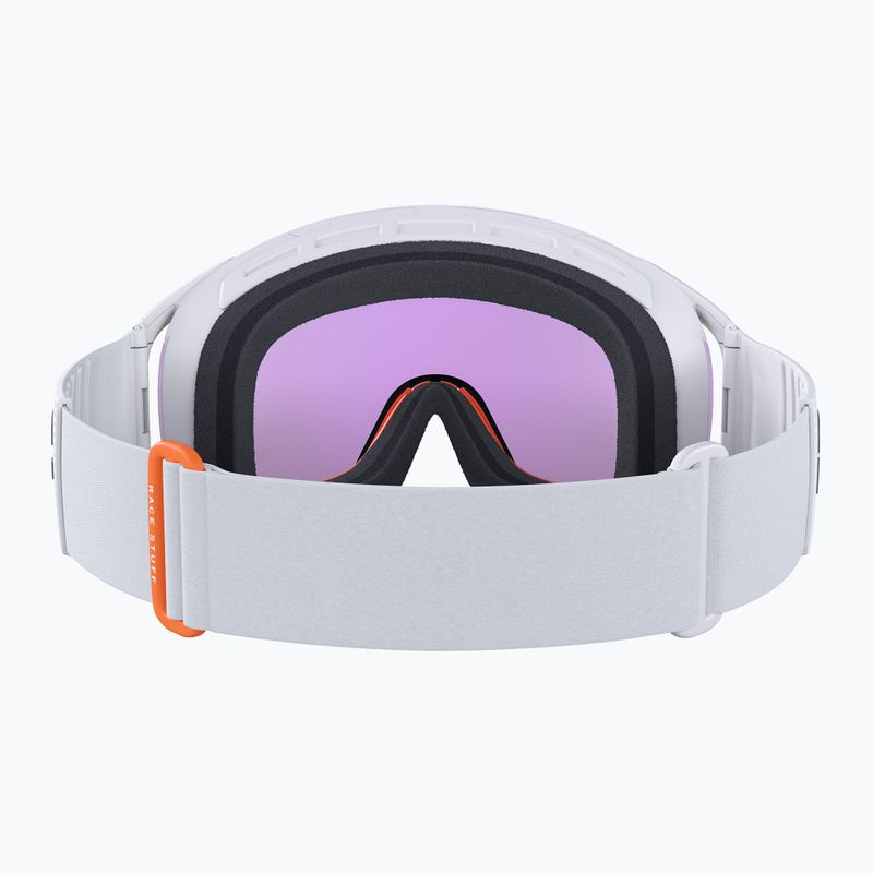 Skibrille POC Zonula Race hydrogen white/zink orange/partly blue 4