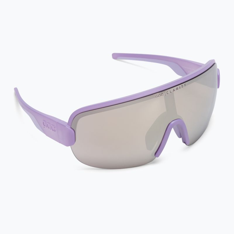 Fahrradbrille POC Aim purple quartz translucent/clarity road silver