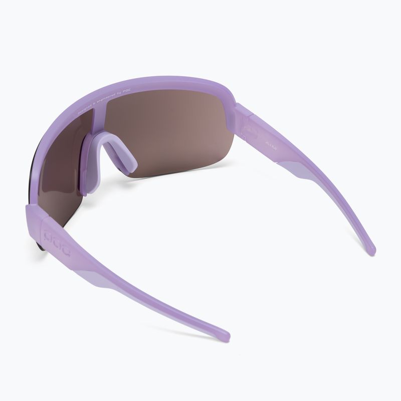 Fahrradbrille POC Aim purple quartz translucent/clarity road silver 2