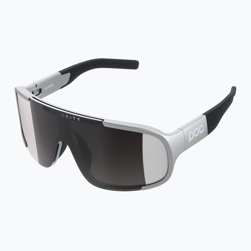 Fahrradbrille POC Aspire argentite silver/clarity define silver