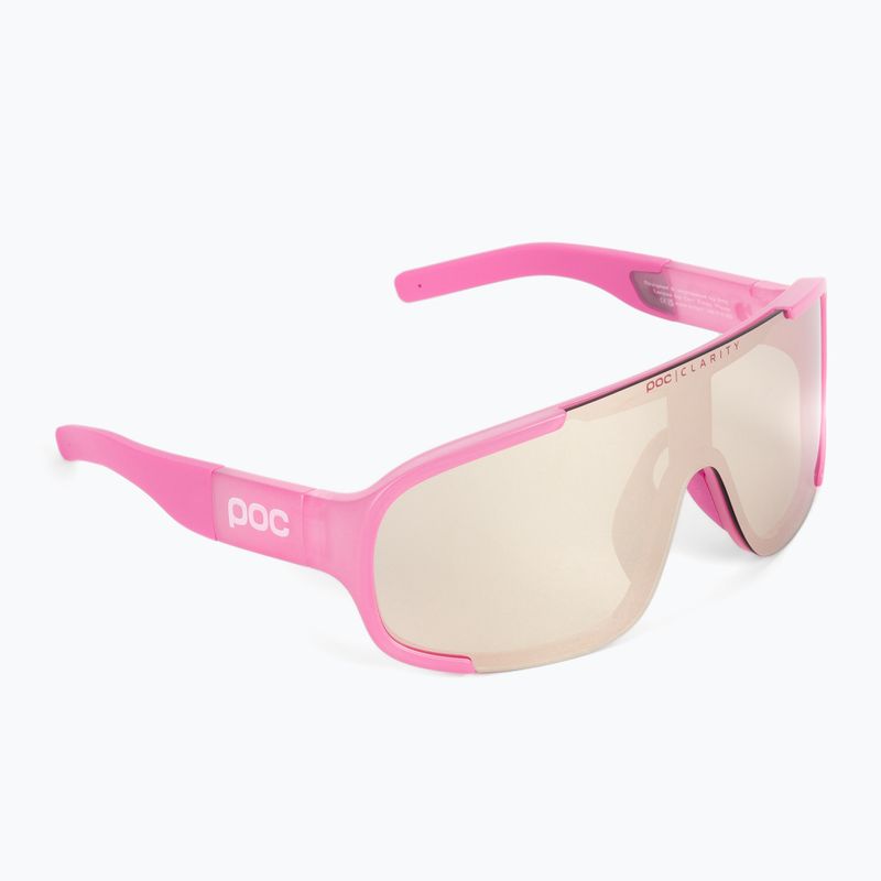 Fahrradbrille POC Aspire actinium pink translucent/clarity trail silver