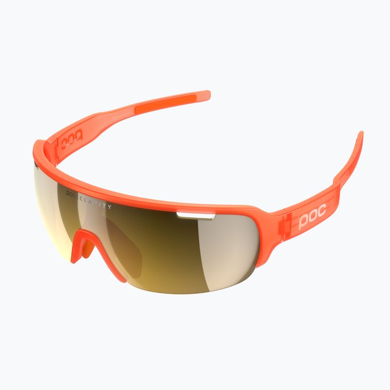 POC Do Half Blade fluoreszierende orange transluzente Fahrradbrille 5