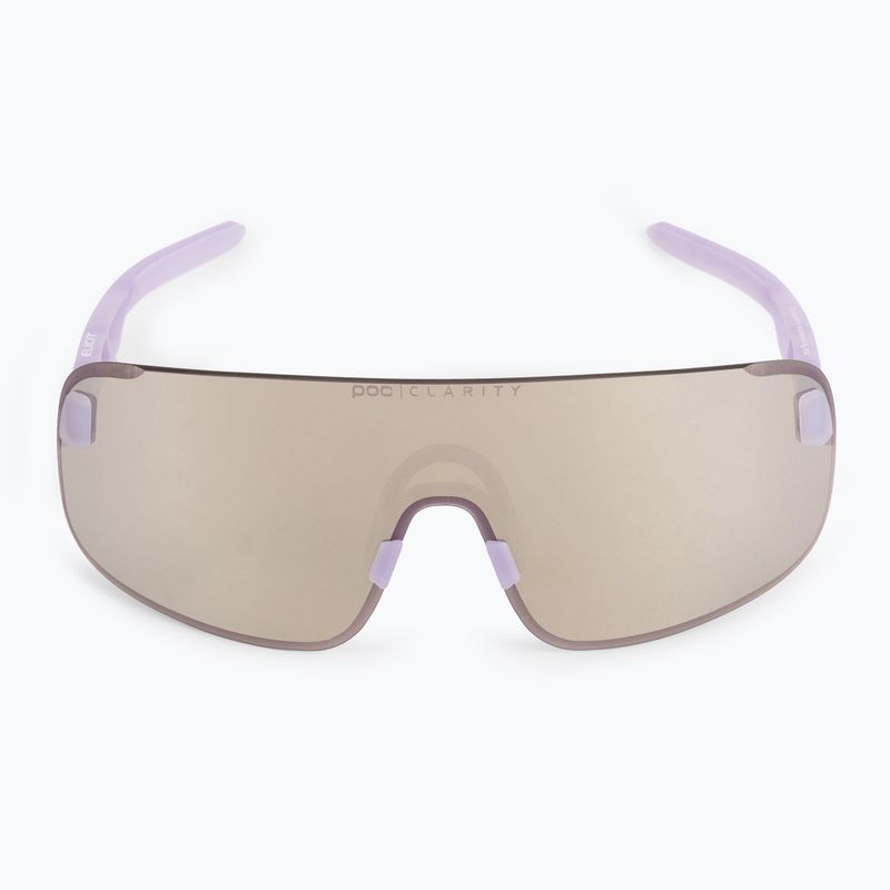 Fahrradbrille POC Elicit purple quartz translucent/clarity road silver 4