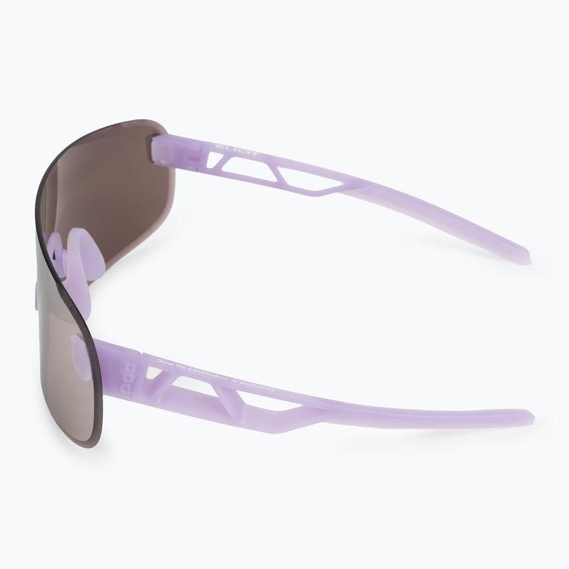 Fahrradbrille POC Elicit purple quartz translucent/clarity road silver 5