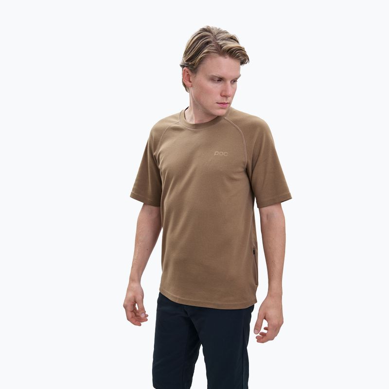 Herren-Trekking-T-Shirt POC Poise jasper brown