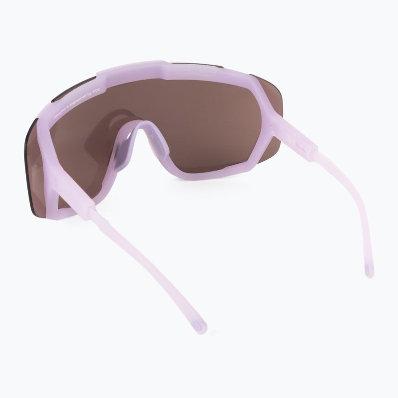 Fahrradbrille POC Devour purple quartz translucent/clarity road silver 3