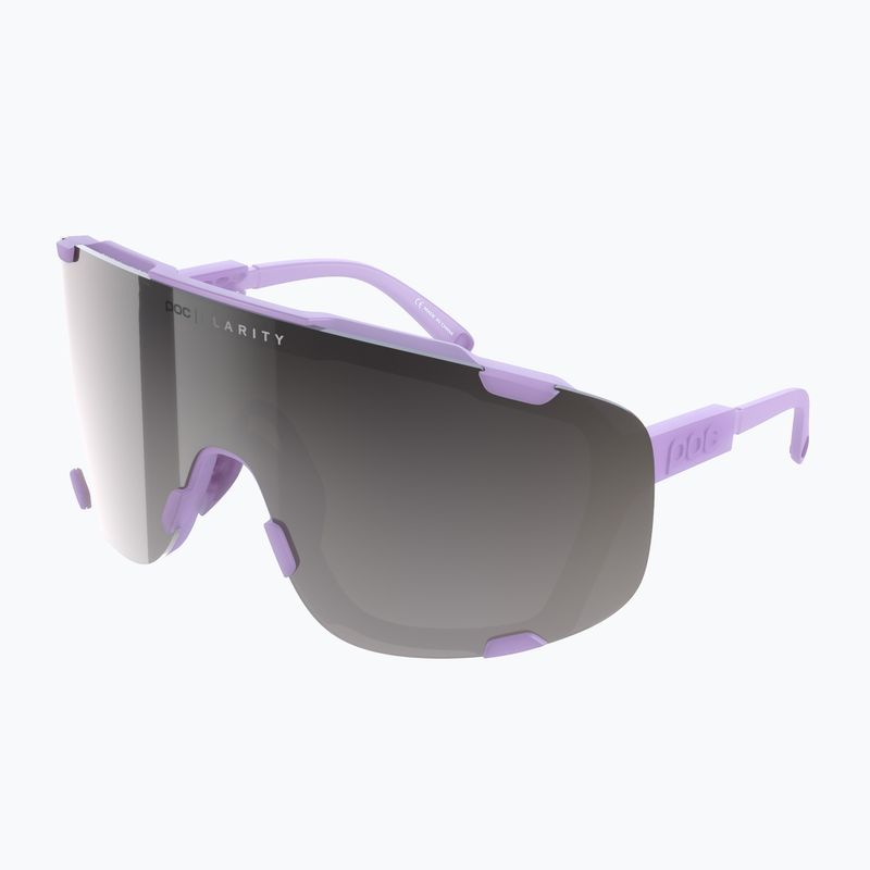 Fahrradbrille POC Devour purple quartz translucent/clarity road silver 6