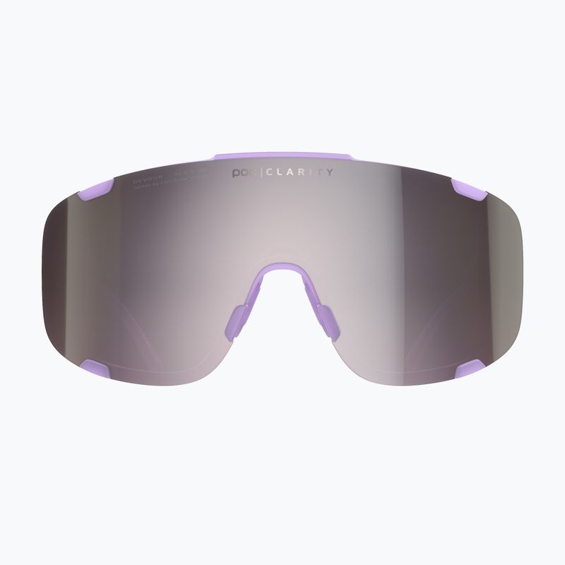 Fahrradbrille POC Devour purple quartz translucent/clarity road silver 7