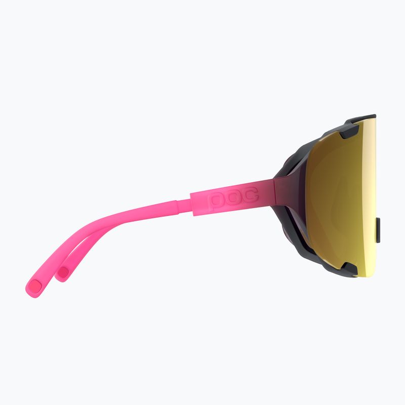 Fahrradbrille POC Devour fluo pink/uranium black translucent/clarity road gold 9