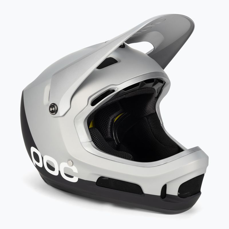 Fahrradhelm POC Coron Air MIPS argentite silver/uranium black matt