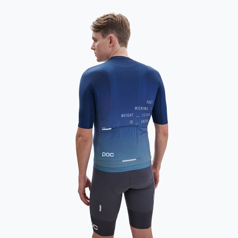 Fahrradtrikot für Männer POC Pristine Print gradient turmaline navy 3