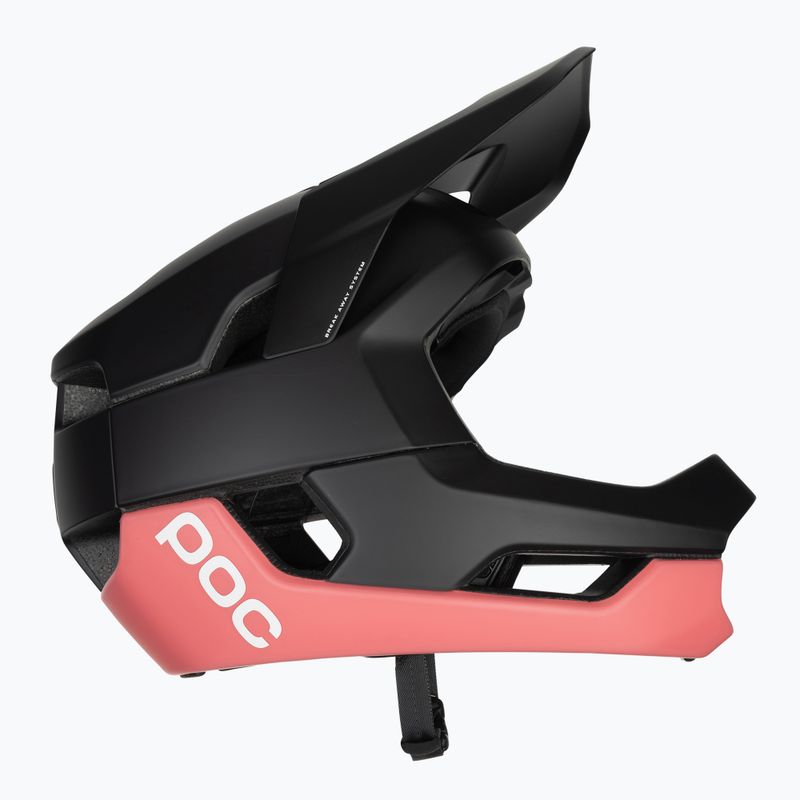 POC Otocon Fahrradhelm Uranium schwarz/Ammolite Koralle matt 4