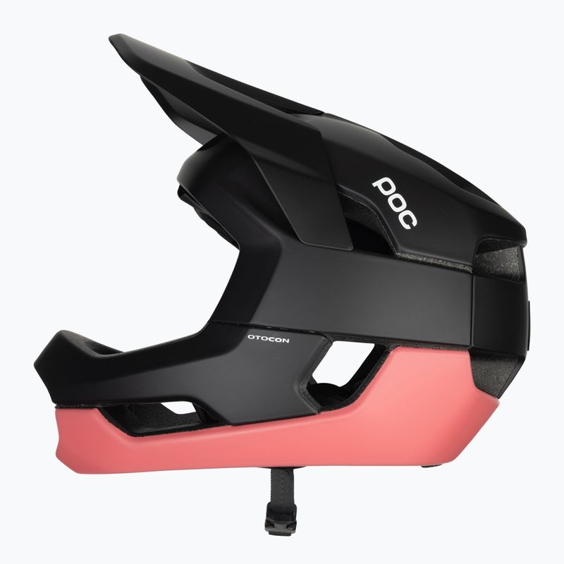 POC Otocon Fahrradhelm Uranium schwarz/Ammolite Koralle matt 5