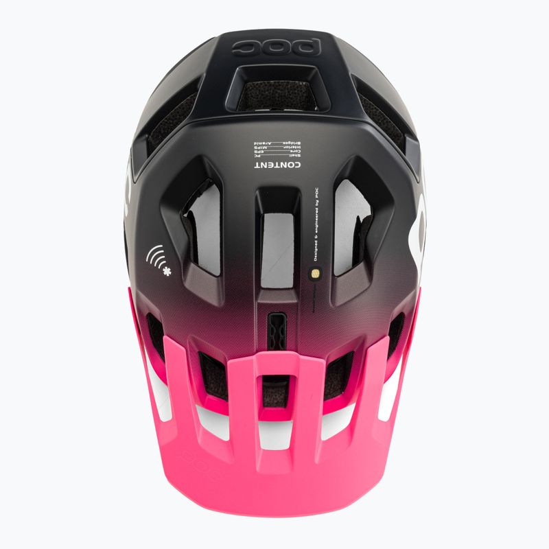 POC Kortal Race MIPS fluoreszierend rosa/uranschwarz matt Fahrradhelm 6