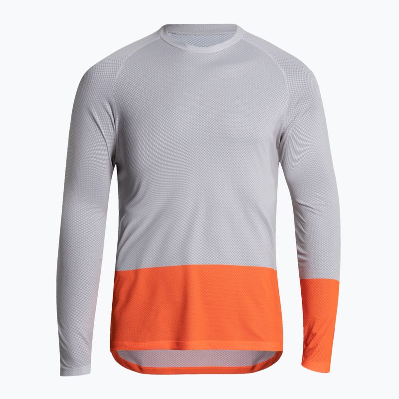 Herren-Radsport-Langarmhemd POC MTB Pure granite grey/zink orange 3