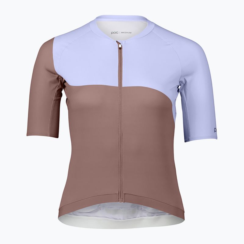 Fahrradtrikot für Frauen POC Essential Road Print jasper brown/purple quartz 5