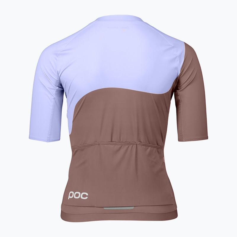 Fahrradtrikot für Frauen POC Essential Road Print jasper brown/purple quartz 6