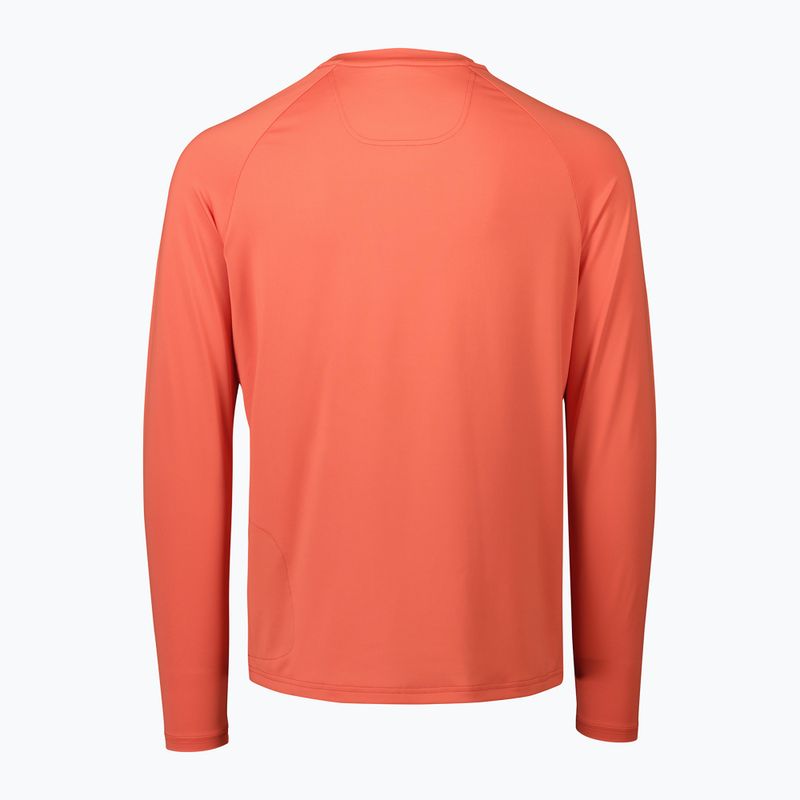 Herren-Radsport-Langarmhemd POC Reform Enduro Jersey ammolite coral 2