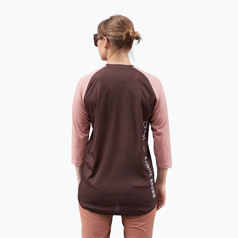 Fahrradtrikot für Frauen POC MTB Pure 3/4 axinite brown/rock salt 3