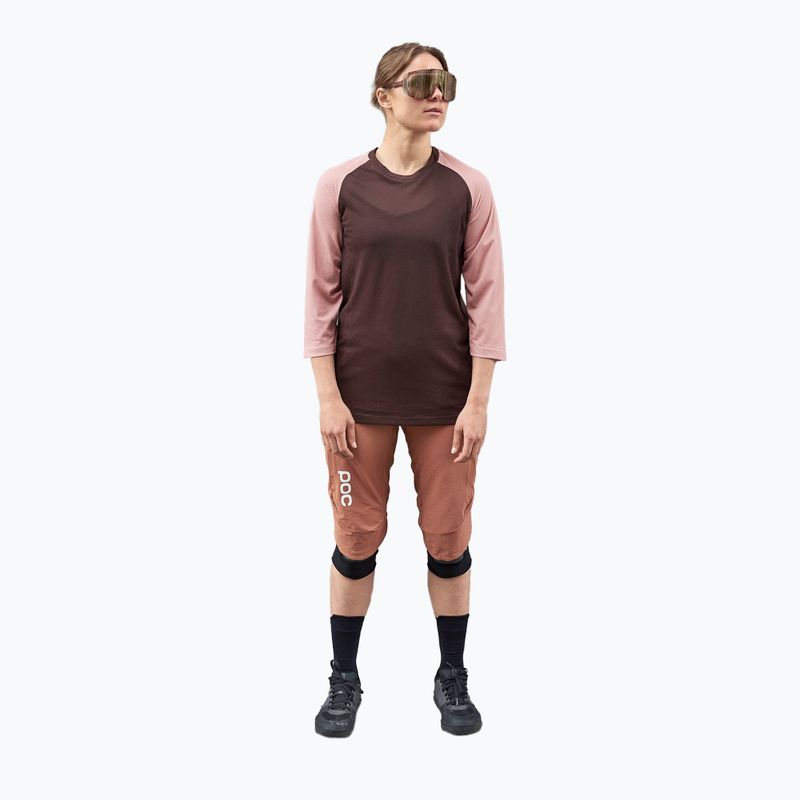 Fahrradtrikot für Frauen POC MTB Pure 3/4 axinite brown/rock salt 6