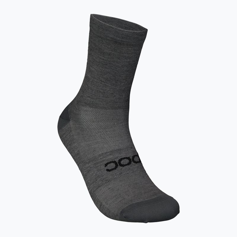 Radsocken POC Zephyr Merino Mid sylvanite grey melange